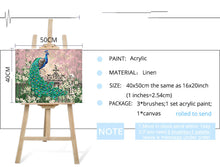 Load image into Gallery viewer, Diy Frame Peacock DIY Painting By Numbers
