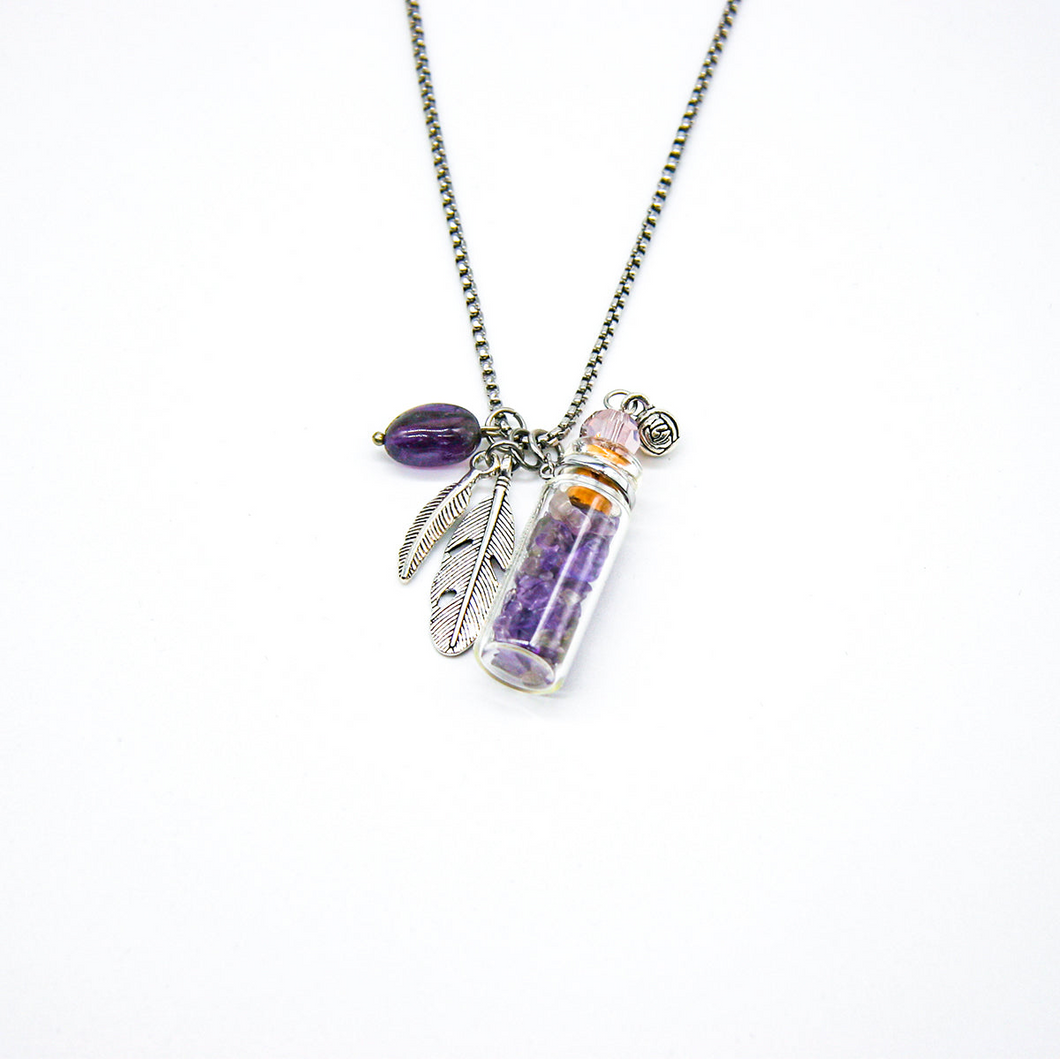 Amethyst Diffusing Necklace | Energy & Healing | Diffusing on the go